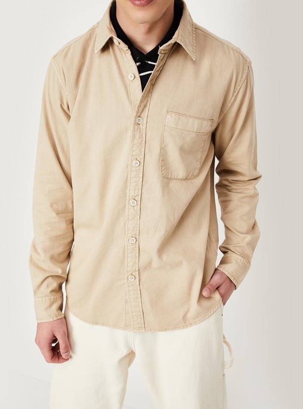 Men Slim Fit Casual Shirt