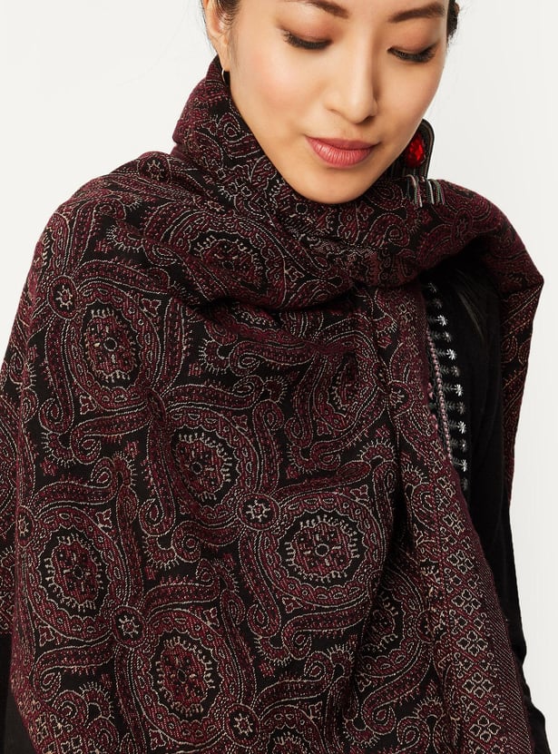 Women Reversible Woven Shawl