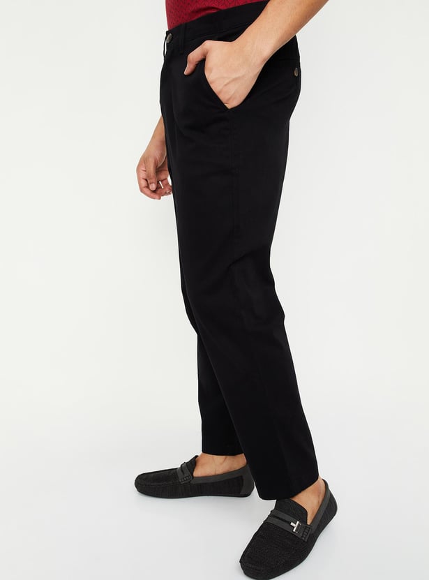 Men Slim Fit Smart Casual Chinos