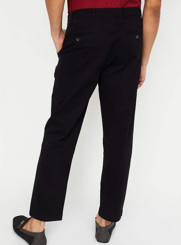 Men Slim Fit Smart Casual Chinos