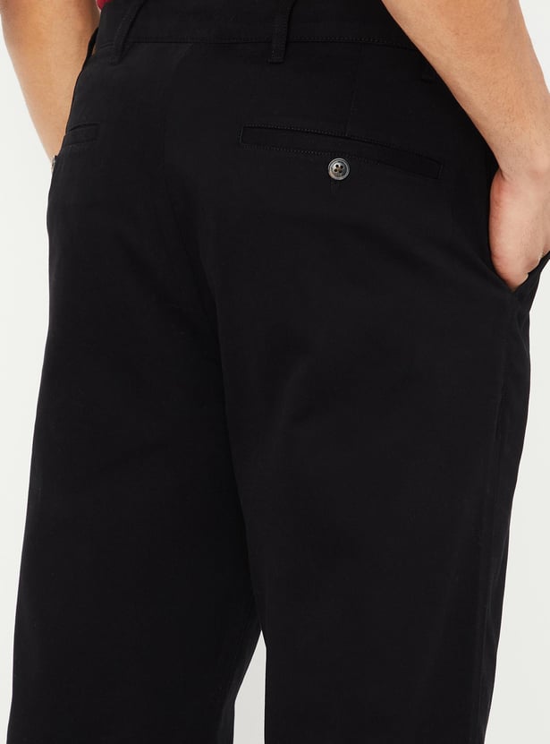 Men Slim Fit Smart Casual Chinos