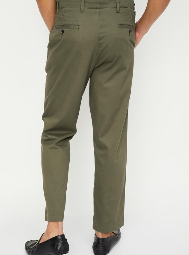 Men Slim Fit Smart Casual Chinos