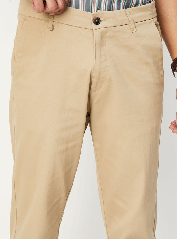 Buy Men Slim Fit Solid Chinos Online at just Rs. 1399.0 - 1000012957470 ...