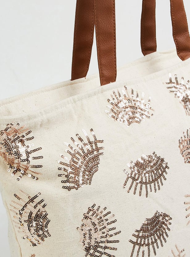 Women Embellished Tote Bag