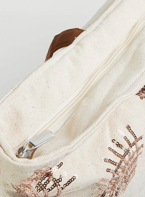 Women Embellished Tote Bag