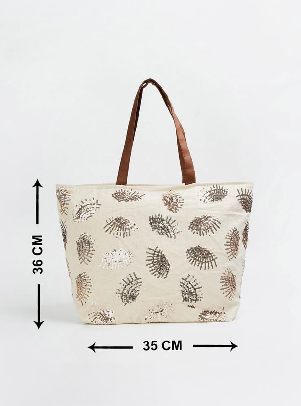 Women Embellished Tote Bag