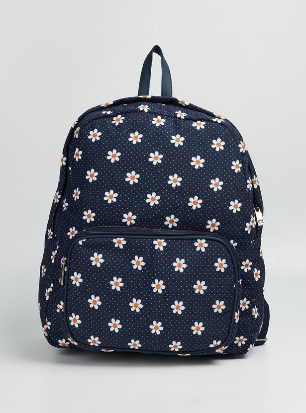 Women Floral Printed Backpack