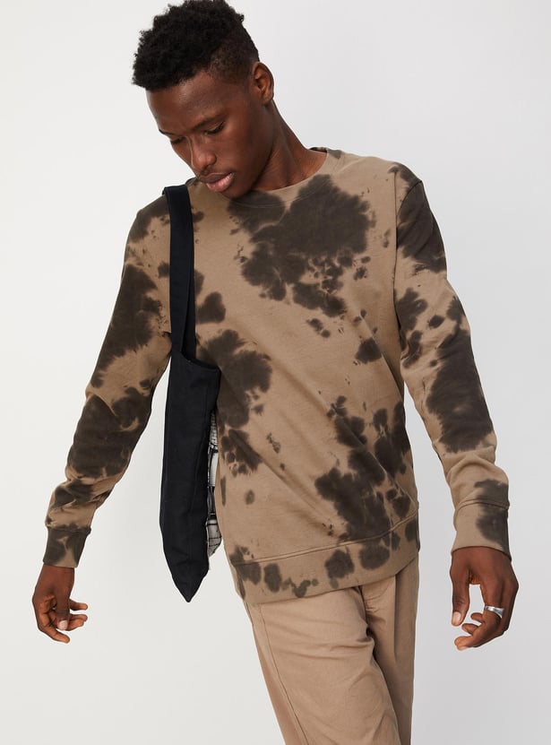 Men Tie & Dye Regular Fit Sweatshirt