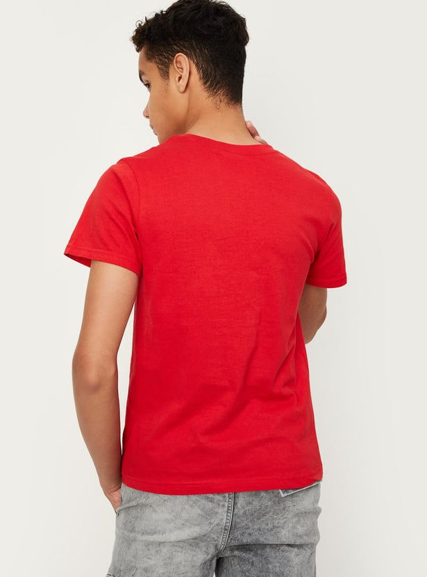 Boys Graphic Printed Cotton T-shirt