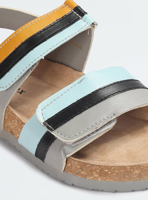 Girls Colourblock Velcro Sandals