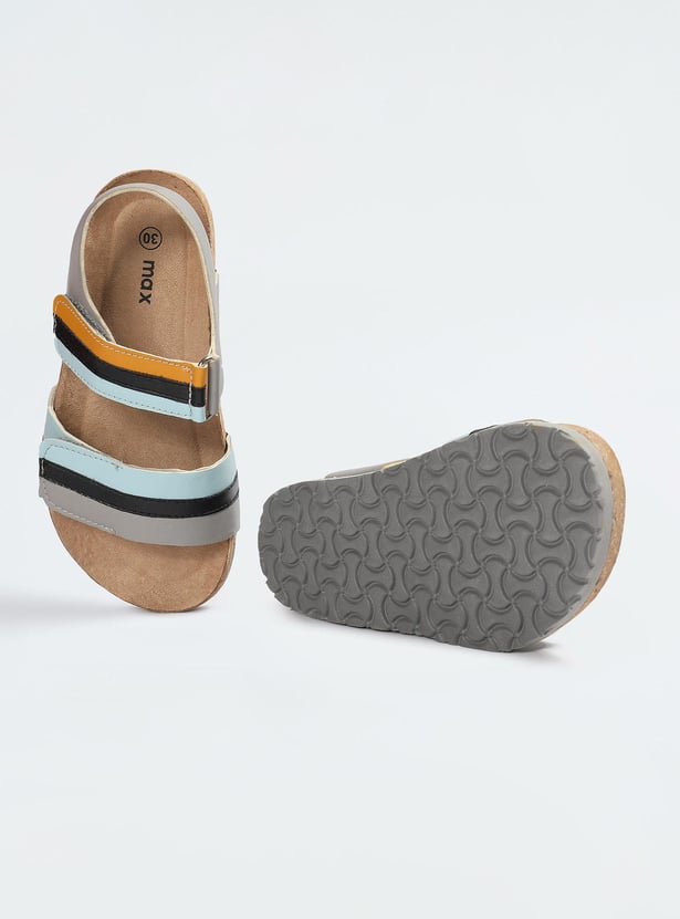 Girls Colourblock Velcro Sandals