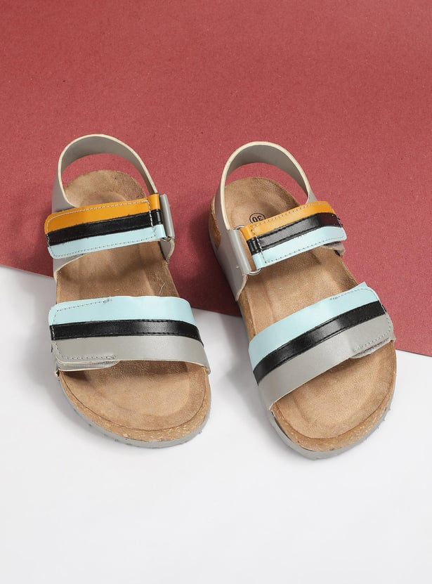 Girls Colourblock Velcro Sandals