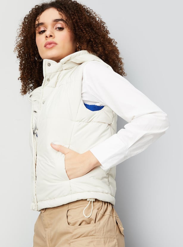 Women Hooded Puffer Gilet