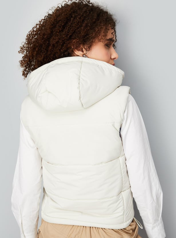 Women Hooded Puffer Gilet