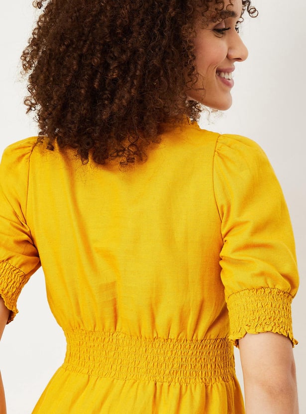 Women Solid Shift Dress