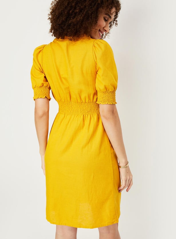 Women Solid Shift Dress