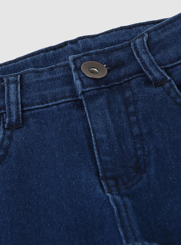 Boys Solid Slim Fit Jeans