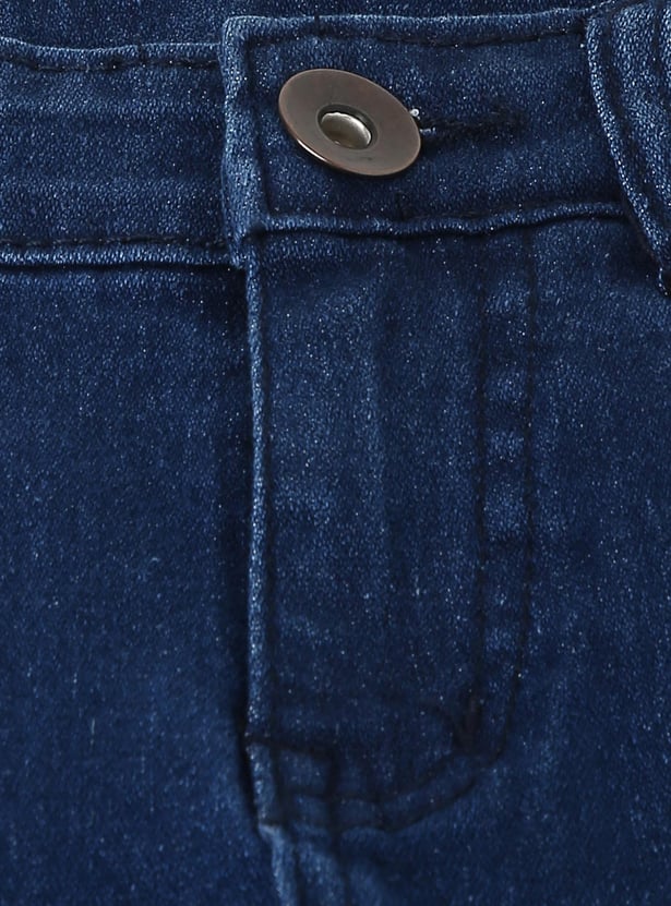 Boys Solid Slim Fit Jeans