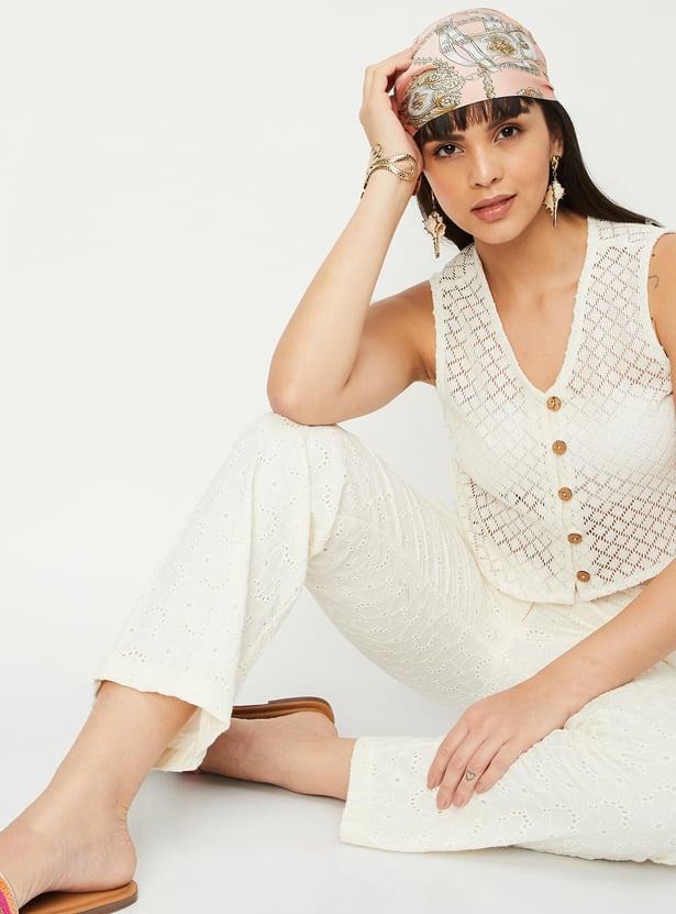 Women Crochet Crop Top