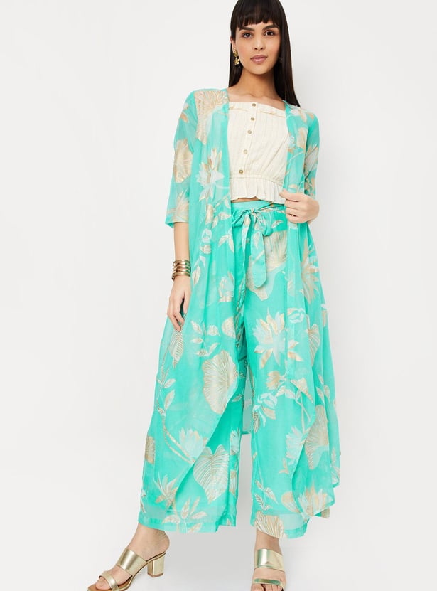 Women Printed Asymmetric Koti