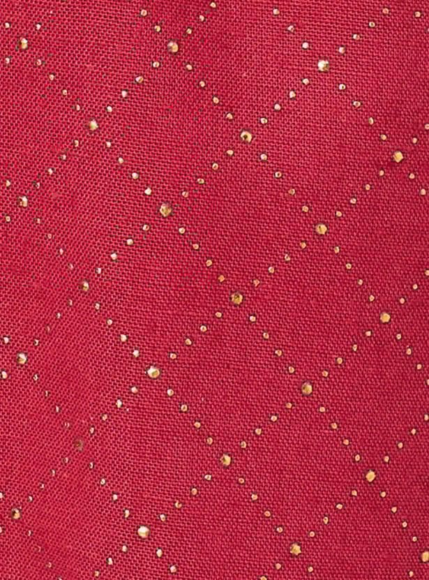 Women Embellished Button-Down Flared Pants