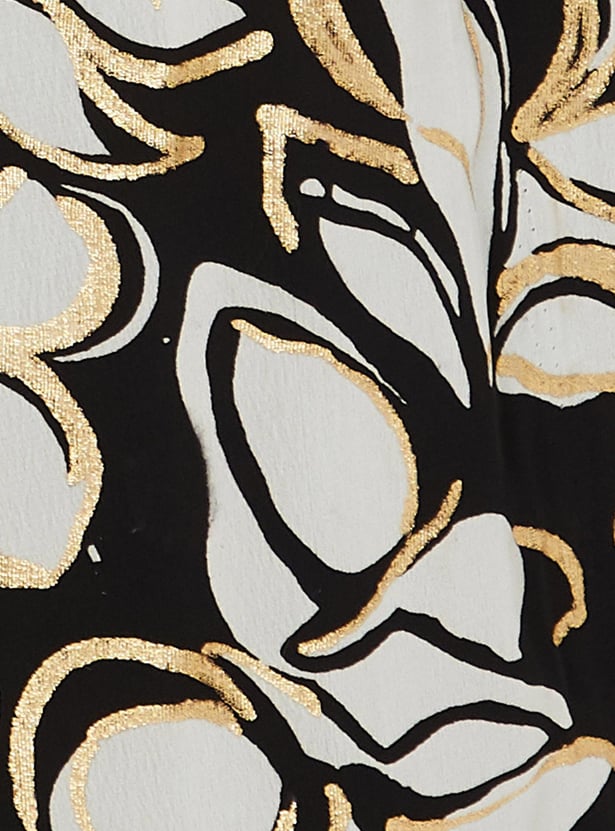 Women Printed Flared Trousers