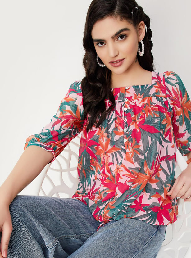 Women Floral Printed Tunic