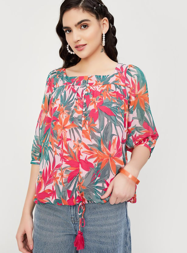 Women Floral Printed Tunic