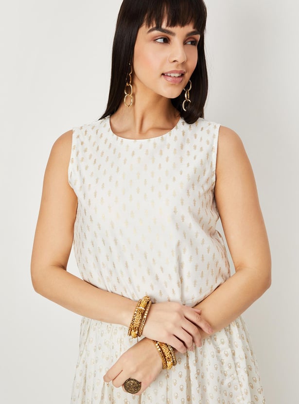 Women Printed Sleeveless Top
