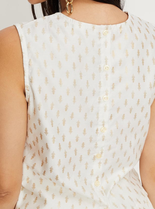Women Printed Sleeveless Top