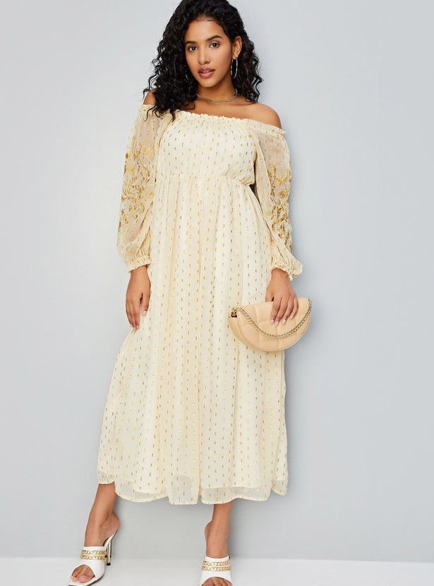 Women Embroidered Maxi Dress