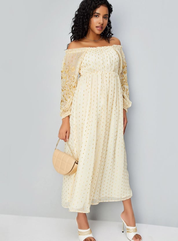 Women Embroidered Maxi Dress