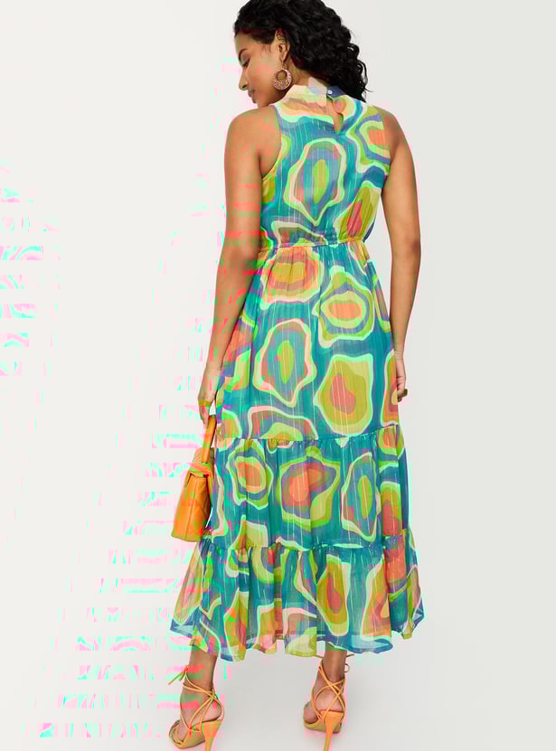 Women Printed Tiered Dress