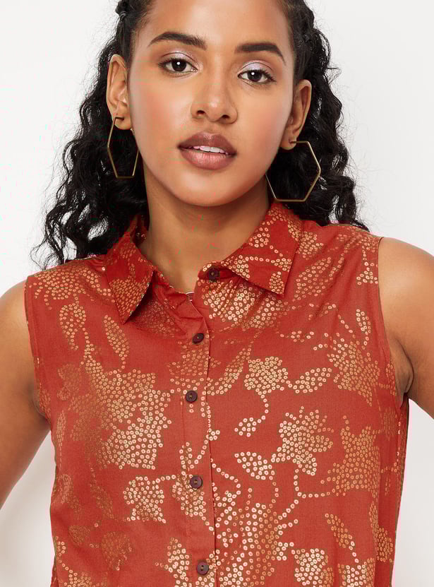 Women Printed Midi Dress