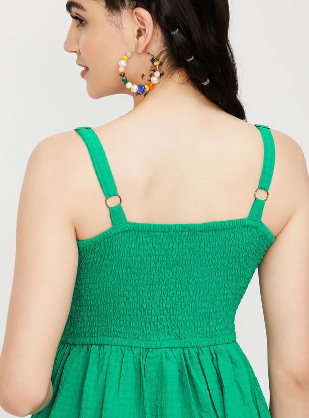 Buy Women Smocked A Line Dress Online At Just Rs 1299 0