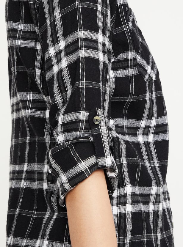 Women Tartan Checked Shirt