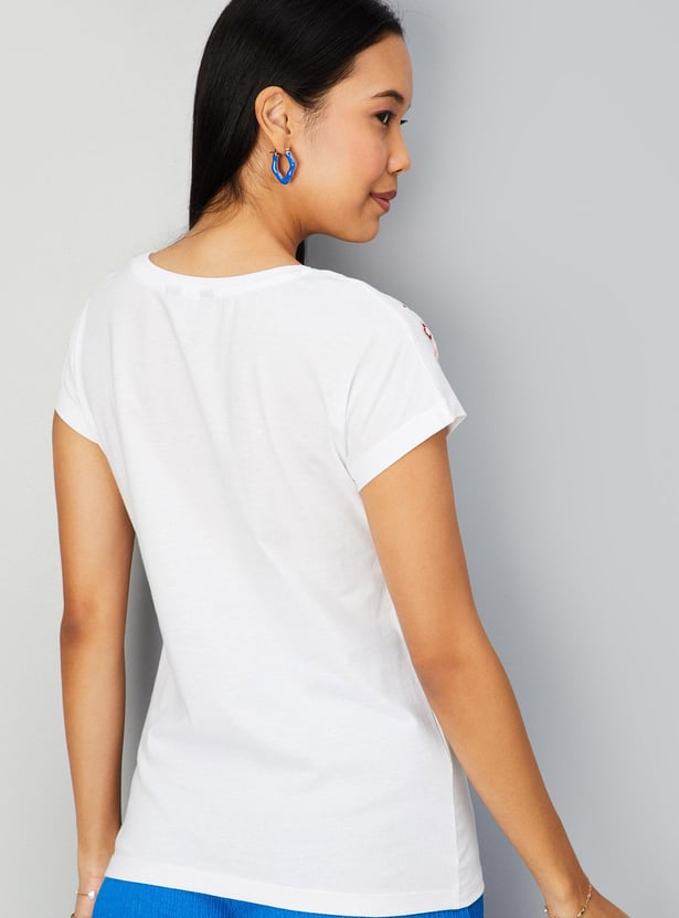 Women Floral Printed T-shirt