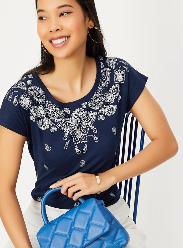 Women Paisley Printed T-shirt
