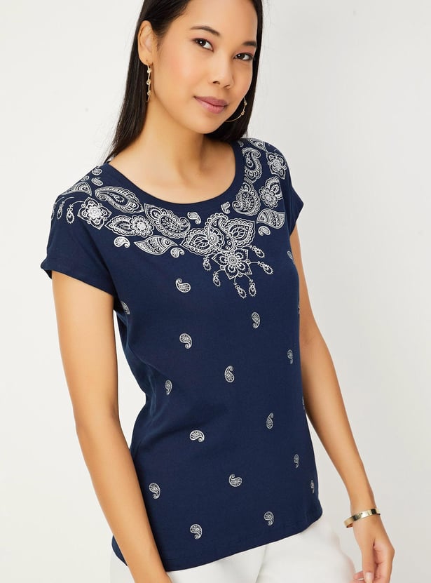 Women Paisley Printed T-shirt