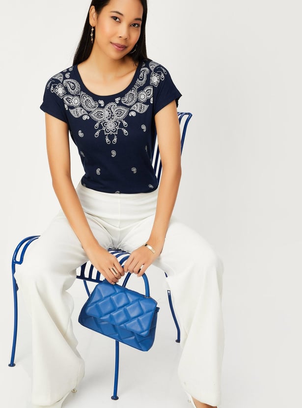 Women Paisley Printed T-shirt