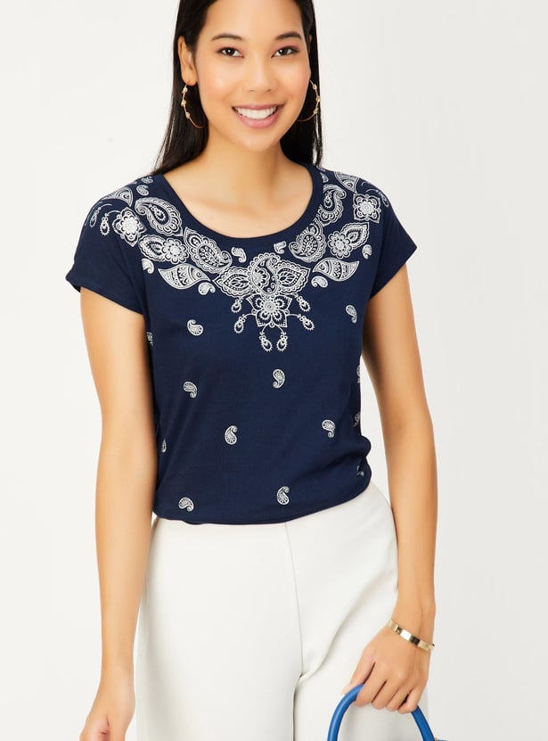 Women Paisley Printed T-shirt