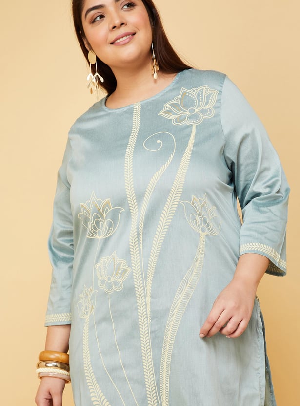 Women Printed Straight Kurta
