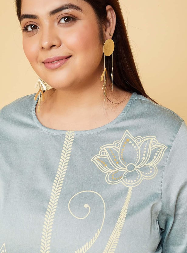 Women Printed Straight Kurta