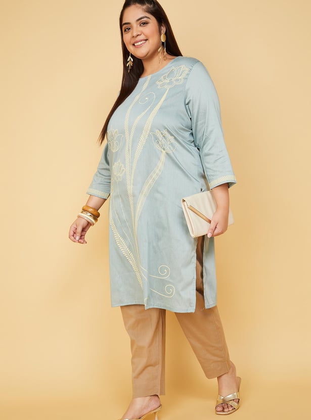 Women Printed Straight Kurta