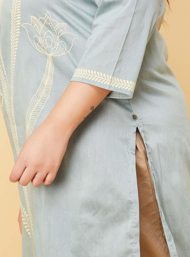 Women Printed Straight Kurta