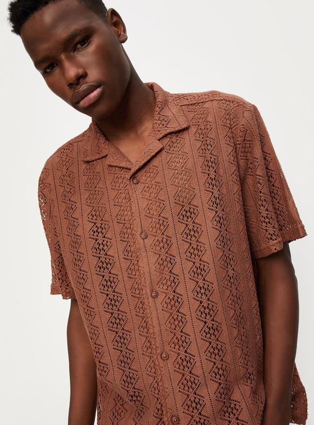 Schiffli Boxy Shirt