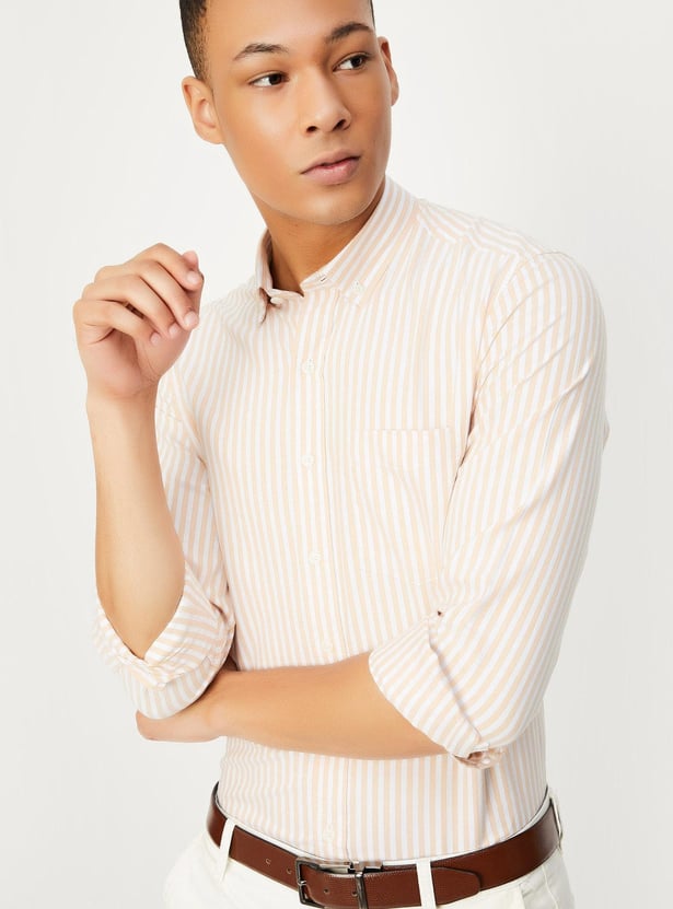 Men Slim Fit Striped Shirt
