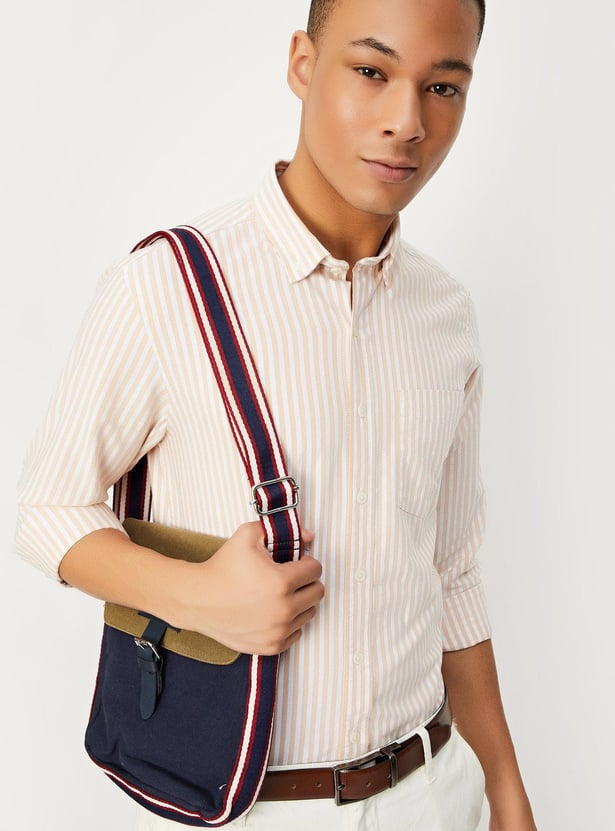 Men Slim Fit Striped Shirt