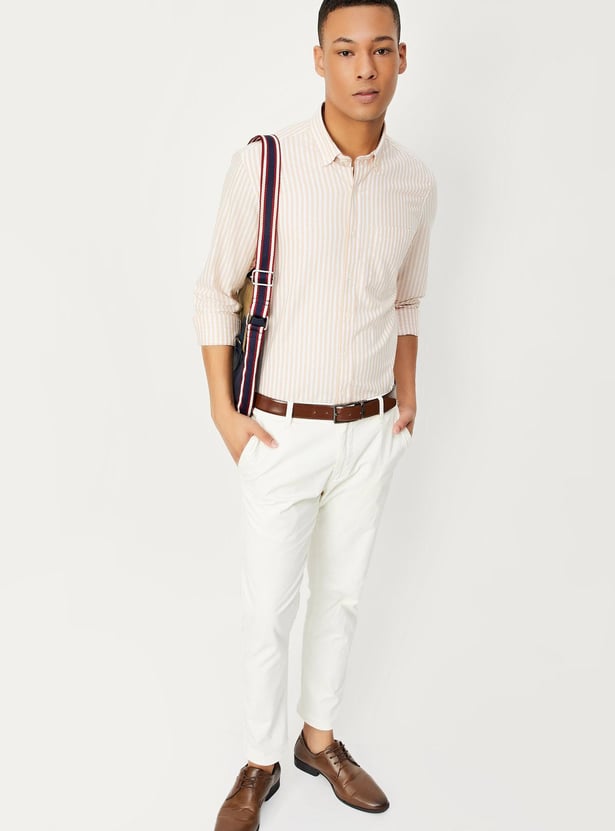 Men Slim Fit Striped Shirt