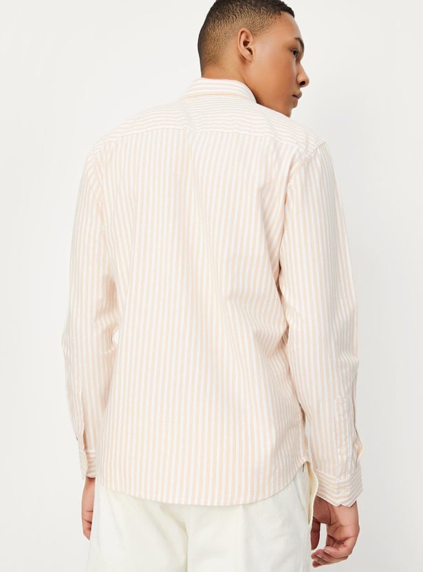 Men Slim Fit Striped Shirt